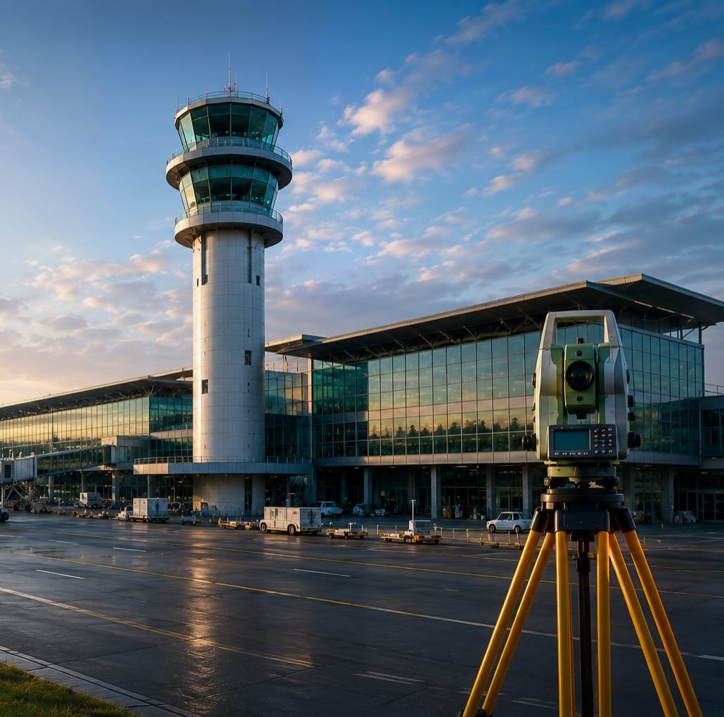 Airport construction site requiring NOC clearance